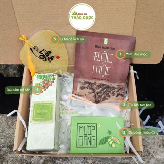 SÉT QUÀ TẶNG  làm quà tặng mẹ, bà, cô và bạn gái trong các dịp lễ, quà tặng thảo dược an lành thiên nhiên htx sinh dược