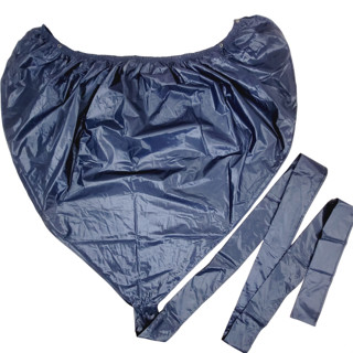 Áo vệ sinh bạt trùm xịt rửa máy lạnh điều hoà loại vải dù loại dày miệng rộng 1m6 đuôi 2m5 Vải Màu Đen