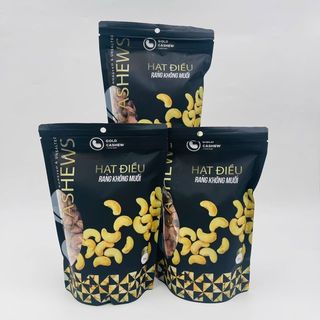 Hạt Điều Vỏ Lụa Rang Tự Nhiên Nguyên Vị Không Muối Hàng Xuất Khẩu Túi Zip 500gr