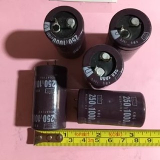 [bộ 5 chiếc]Tụ lọc nguồn 1000uf-250v