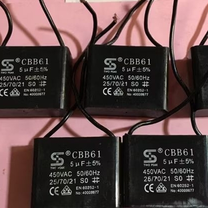 (bộ 5 chiếc)tụ 5uf-450 vac CBB61