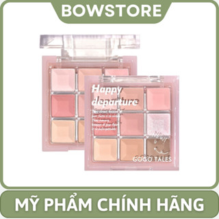 Bảng Phấn Mắt Gogo Tales 2 Tầng Glass Light Dream 9 ô Màu Mắt Tích Hợp 3in1 Nhũ Hightlight Bắt Sáng