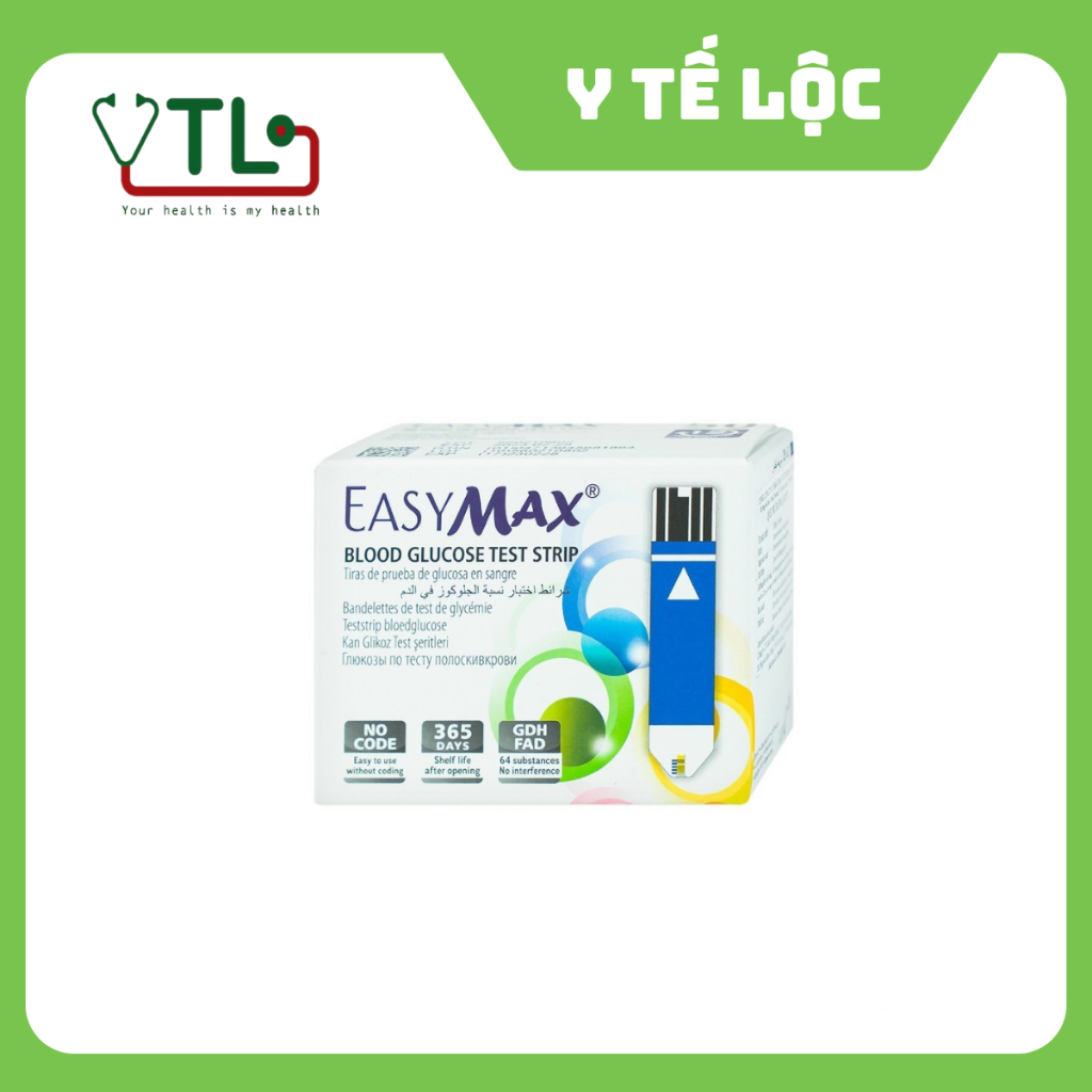 Que Thử Đường Huyết Easy Max (Hộp 25 hoặc 50 Cái)