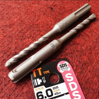 Mũi khoan bê tông hợp kim SDS Plus 3.2 - 6.0mm Unika mã TT hợp kim TCT - khoan bê tông , đá, tường gạch