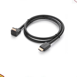 Cáp hdmi đầu 90 độ ugreen hd103 10172 - đen - hàng chính hãng