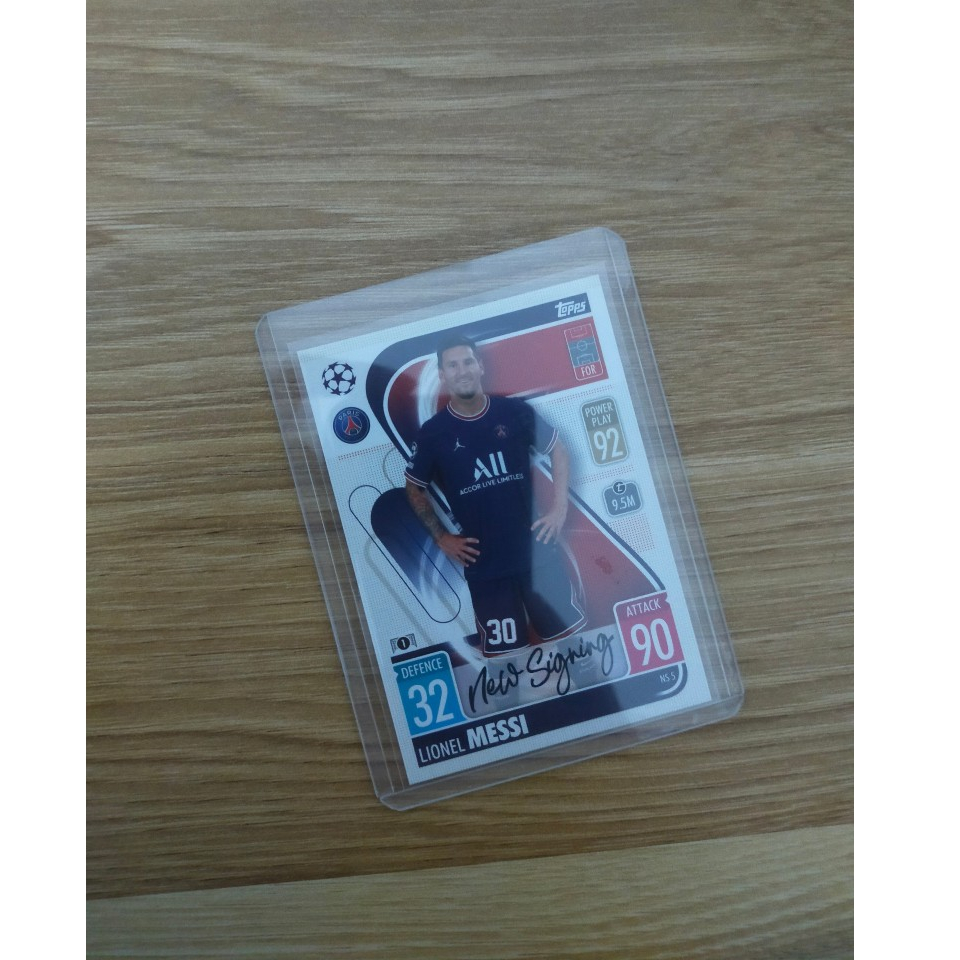 Thẻ Bóng Đá Topps Match Attax 21/22 Messi - Lionel Messi - Paris Saint Germain - PSG - NS - M10 (1)