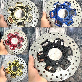 Đĩa trước AB 160 có ABS xuống mâm 4 lỗ_Đĩa size 220mm khoen inox 304 kèm lòng ABS tặng 4 ốc salaya lắp đặt như zin