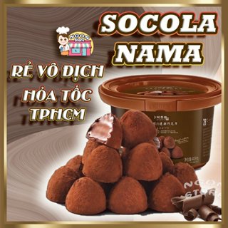 【KÈM ĐÁ KHÔ Socola Nama Tươi Truffles Công Thức Nhật - Socola Hộp, Ngọt Dịu, Đắng Nhẹ - Kẹo Socola