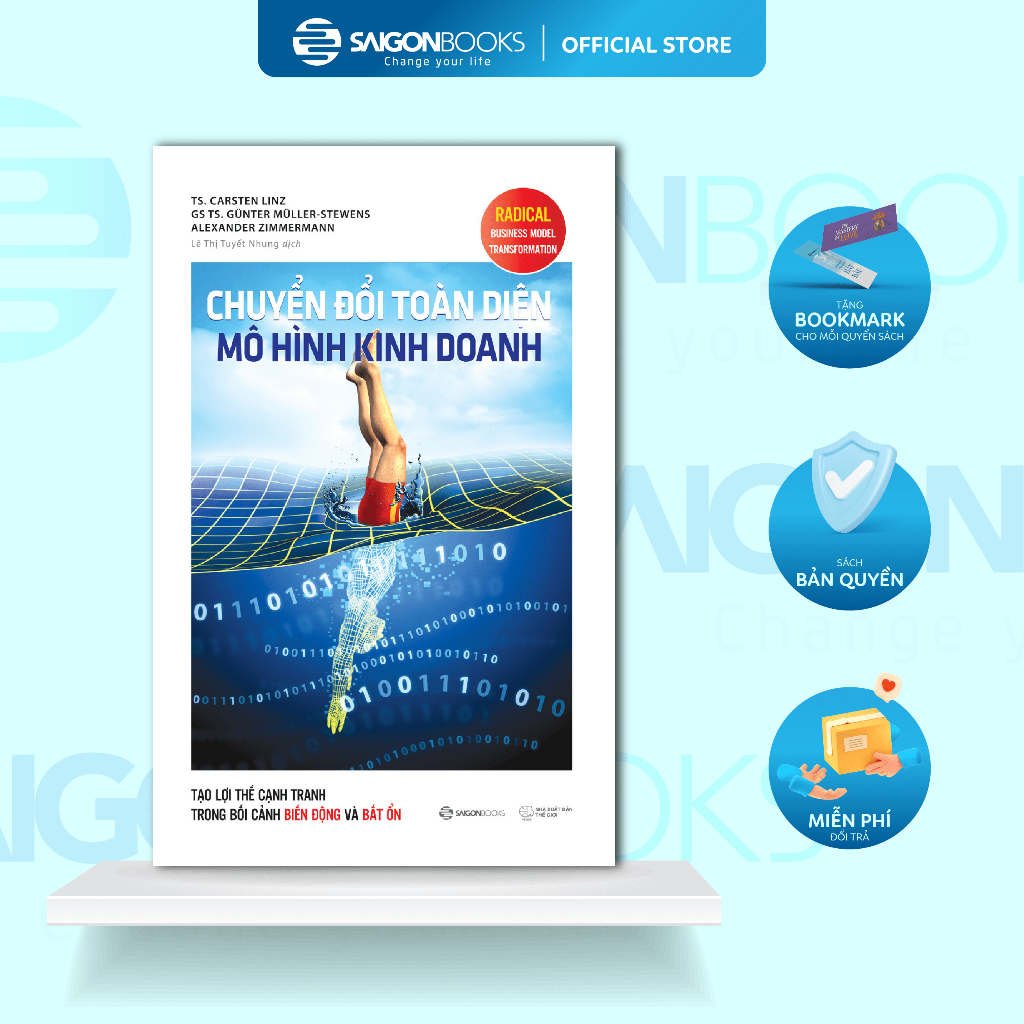 Sách - Chuyển đổi toàn diện mô hình kinh doanh - Tác giả Alexander Zimmermann , Carsten Linz , Günte
