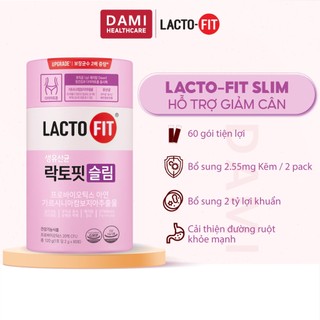  Hộp 60 Gói Men Vi Sinh Hàn Quốc LACTO-FIT SLIM Cải Thiện Đường Ruột Hỗ Trợ Người Ăn Kiêng Giảm Cân  60 gói x 2g  