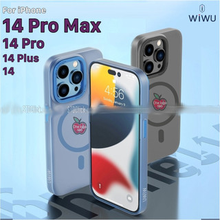 ỐP LƯNG IPHONE 14 PRO MAX - 14 PRO - 14 PLUS - 14 WIWU SIÊU MỎNG NHÁM CHỐNG VÂN TAY KÈM HỔ TRỢ SẠC KHÔNG DÂY [NEW 100%]