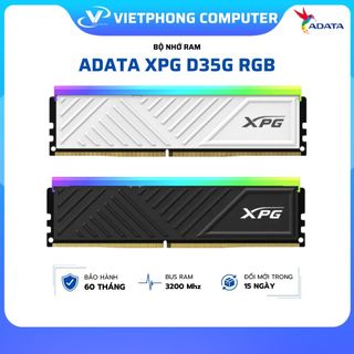 [FULL VAT] BỘ NHỚ TRONG RAM 16GB 8GB ADATA  XPG D35G DDR4 BLACK - WHITE RGB