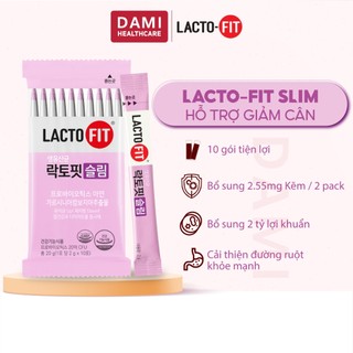  10 Gói Men Vi Sinh Hàn Quốc LACTO-FIT SLIM Cải Thiện Đường Ruột Hỗ Trợ Người Ăn Kiêng Giảm Cân  10 gói x 2g  