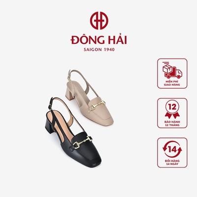 Giày Cao Gót Slingback Khóa Mạ Vàng Sang Trọng - GYM13