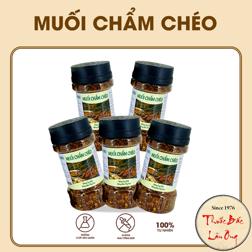 Muối chẩm chéo Tây Bắc (Muối chấm thịt,hoa quả)