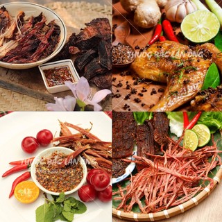 Muối chẩm chéo Tây Bắc (Muối chấm thịt,hoa quả)