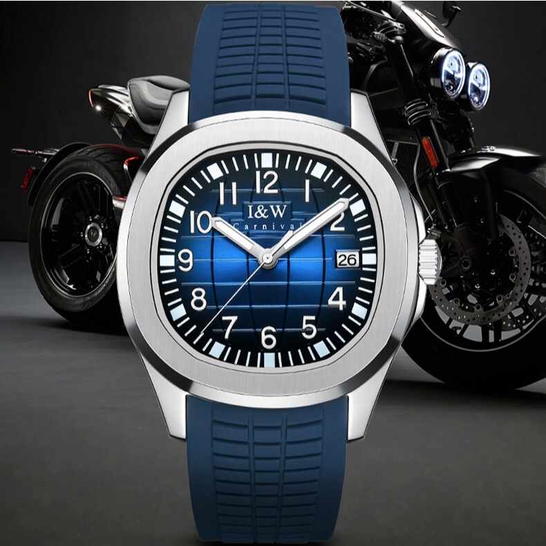 Cận cảnh mặt số I&W Carnival 722 máy cơ Seiko