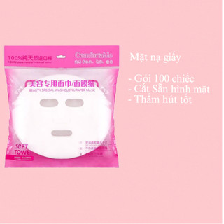 Gói Mặt Nạ Giấy Khô , Mặt Nạ Vải Chuyên Dùng Spa , Cá Nhân Gói 80~100 Chiếc