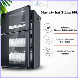 Tủ sấy bát gia đình 2 tầng 98L KS-980 - máy sấy bát đĩa, tủ sấy chén bát diệt trùng khử khuẩn cao cấp