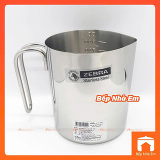 Ca đánh sữa - ca đong zebra dung tích 800ml - 112590 - hàng nhập khẩu thái lan