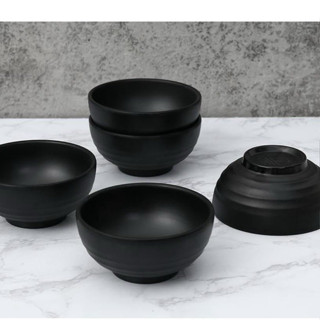Chén bát cơm nhựa  màu ĐEN,NÂU nhám Việt Nhật 6830