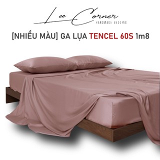 Ga giường Lụa Tencel 1m8x2m LEE CORNER cao cấp, drap bo chun trải nệm 1m8 x 2m,ra bọc đệm mát lạnh (may theo yêu cầu)