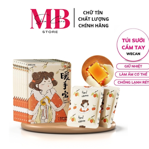  Túi Sưởi Ấm Giữ Nhiệt Cầm Tay WECAN Túi Sưởi Ấm Tay Chườm Nóng Giữ Nhiệt Làm Ấm Và Bảo Vệ Rất Tốt Cho Cơ Thể 
