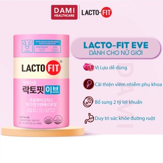 Hộp 60 Gói LACTO-FIT EVE - Men Vi Sinh Phụ Khoa Cân Bằng Vi Sinh Chăm Sóc Vùng Kín  60 gói x 2g  