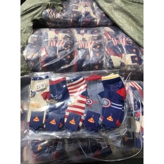 Set 10 Đôi Tất Siêu Nhân Cho Bé ( Màu Đỏ )