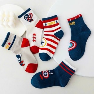 Set 10 Đôi Tất Siêu Nhân Cho Bé ( Màu Đỏ )