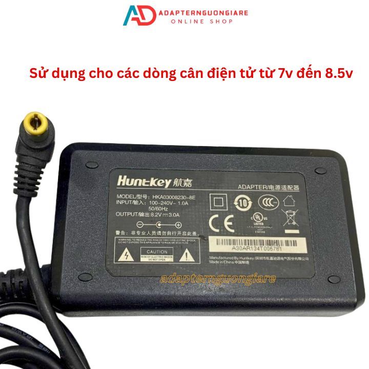 Adapter nguồn cân điện tử 7v 7.5v 8v 8.2v - bảo hành 1 năm