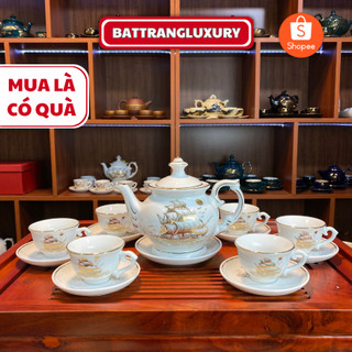  Bộ Ấm Chén Uống Trà Bộ Ấm Chén Bát Tràng Cao Cấp - Phú Quý Hanh Thông 