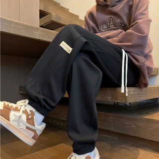 Quần Ống Rộng Dáng Suông Unisex Hai Sọc Kẻ Logo - Quần Jogger Thể Thao Nam Nữ Vải Nỉ Cotton Hotrend Phong Cách Hàn Quốc