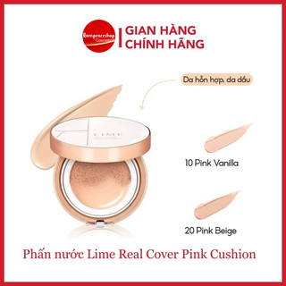 Phấn Nước Lime Real Cover Pink Cushion - Cho Da dầu