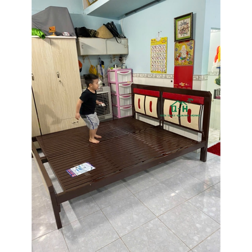 GIƯỜNG SẮT HỘP 4X8 MẪU MỚI