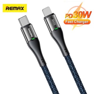 Dây sạc nhanh 30W tự ngắt điện khi đầy pin Remax dùng cho 14 13 12 11 ... Cáp sạc pd30w có báo đèn led