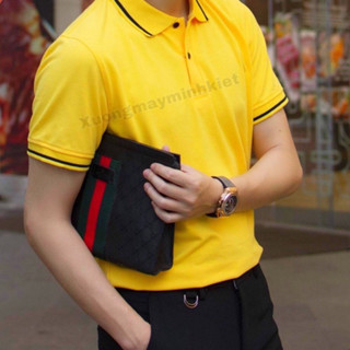 Áo Thun Polo cá sấu (Nam.Nữ) Có Cổ Phối Viền, Vải mè thể thao mát lạnh mùa hè thoáng mát (TM01)