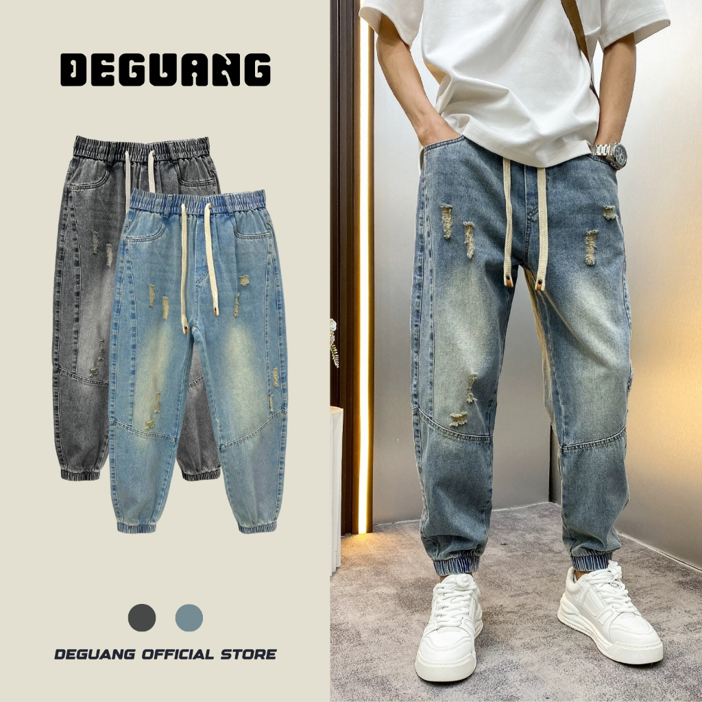Quần Jean Cào Dáng Jogger Quần Bò Ống Bo Chun Mặc Co Giãn Thoải Mái Chất Jean Chính Phẩm [BGJ-091] | BigBuy360 - bigbuy360.vn