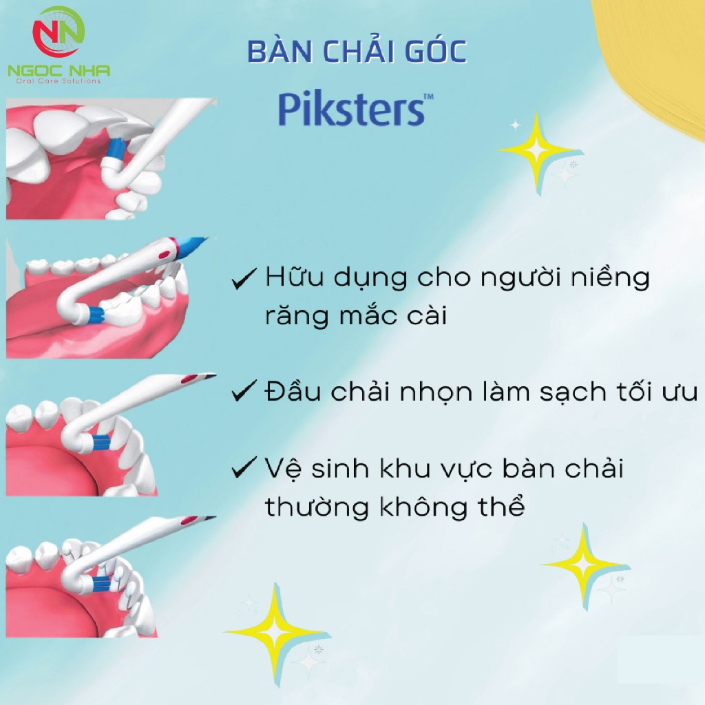 Combo 2 bàn chải góc Piksters/ Úc