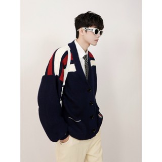 Áo Cardigan Len Lu.cy Dark Blue, Áo Cardigan Khoác Ngoài Form Rộng Cho Cả Nam Và Nữ