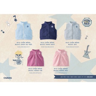 Chaang áo Gile chần bông dành cho bé từ 3 tháng đến 5 tuổi AW2024D12