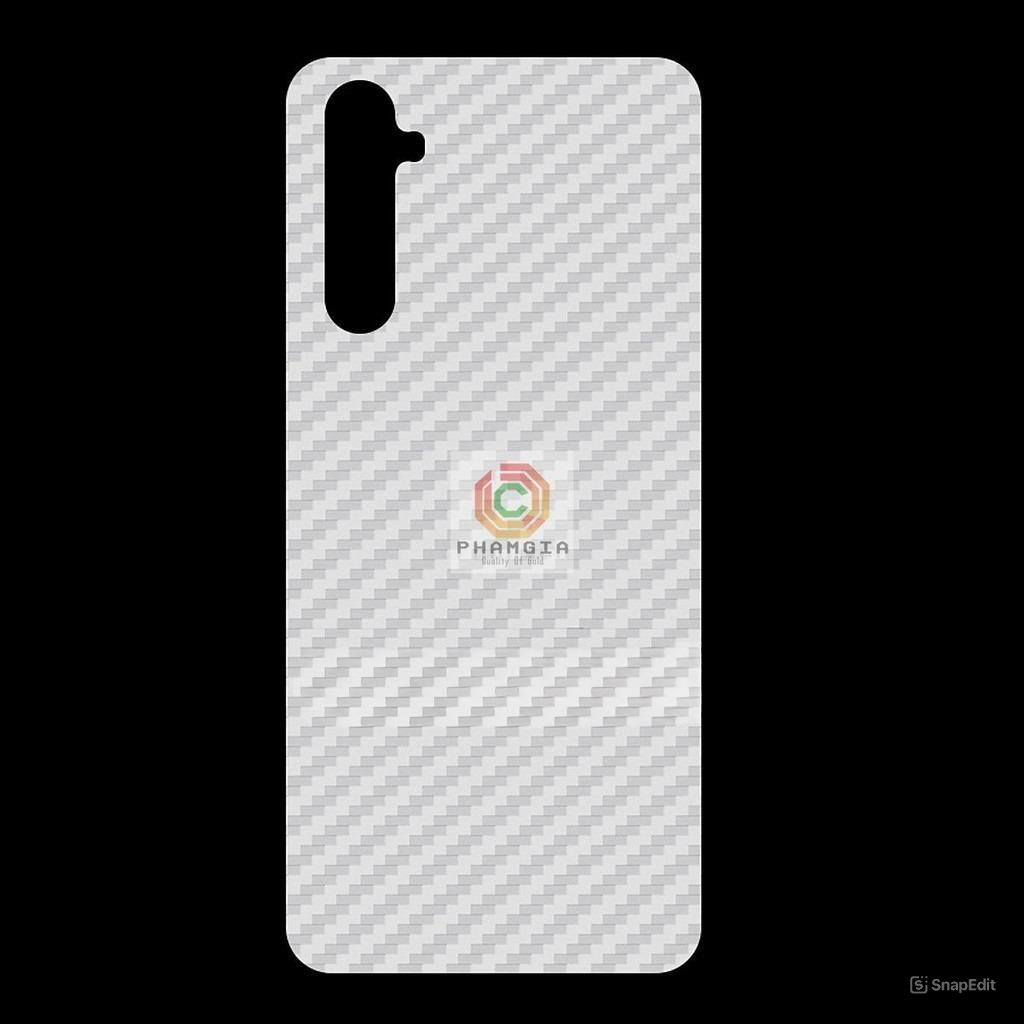 Miếng dán mặt lưng skin carbon Realme 6 Pro