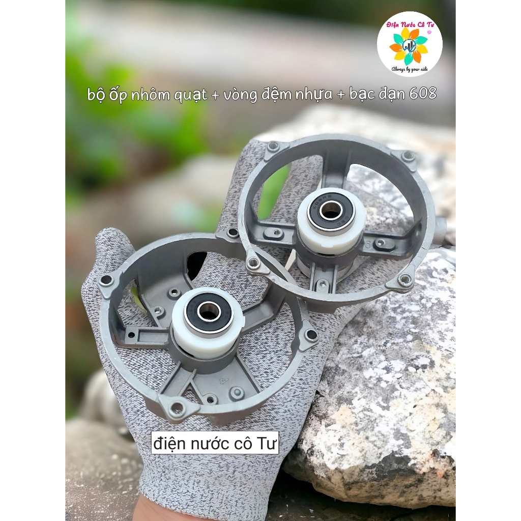 Bộ Ốp Nhôm Quạt Gắn Sẵn Bạc Đạn 608