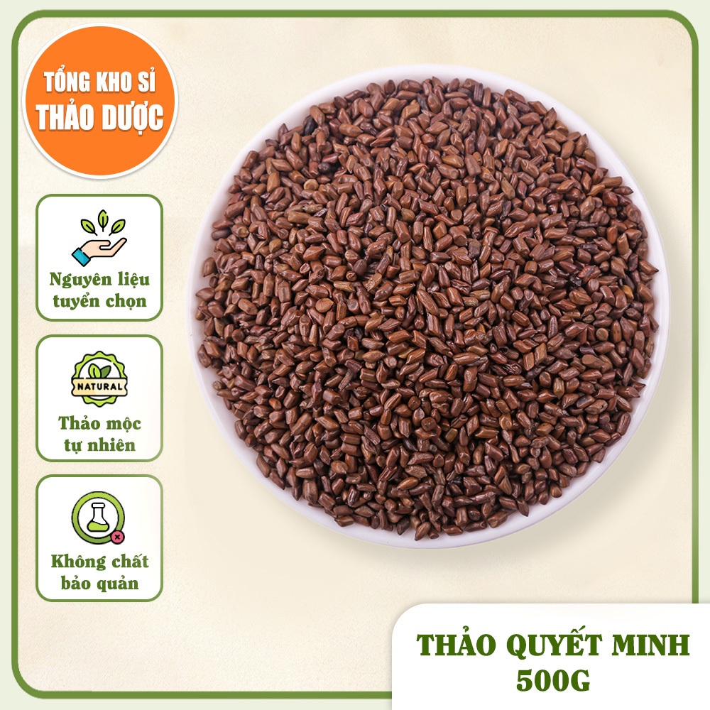 Thảo quyết minh sao thơm 500g, hạt muồng thơm, sạch, không lẫn tạp chất - Tổng Kho Sỉ Thảo Dược