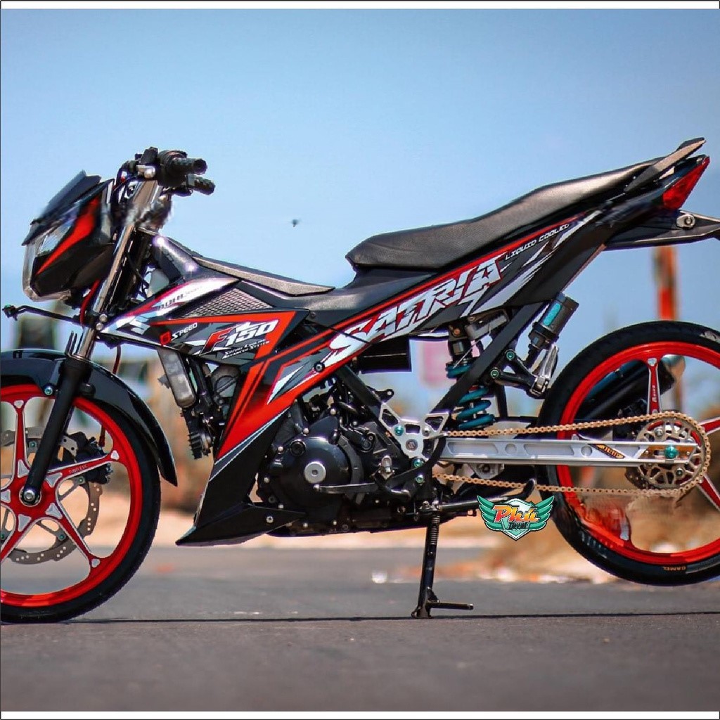 Tem Rời Satria đỏ đen (F)