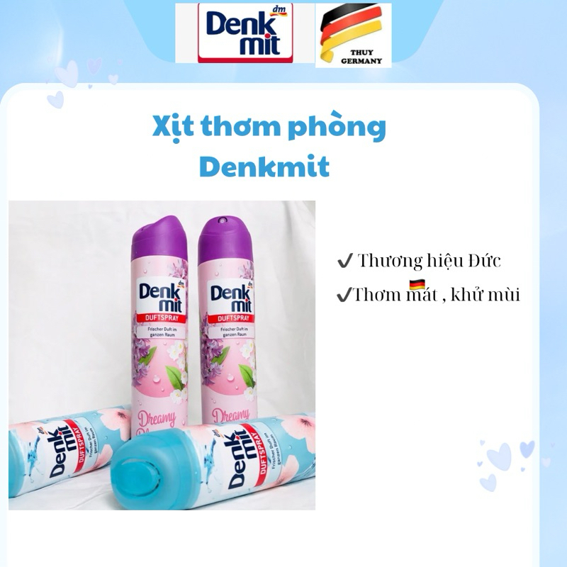 Xịt thơm phòng khử mùi Denkmit Đức 300ml