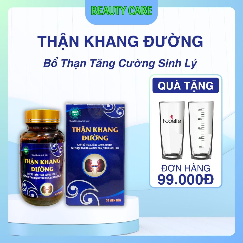Viên Uống Bổ Thận Tăng Cường Sinh Lý Cải Thiện Tiểu Đêm Tiểu Nhiều Lần THẬN KHANG ĐƯỜNG - HỘP 30 VIÊN