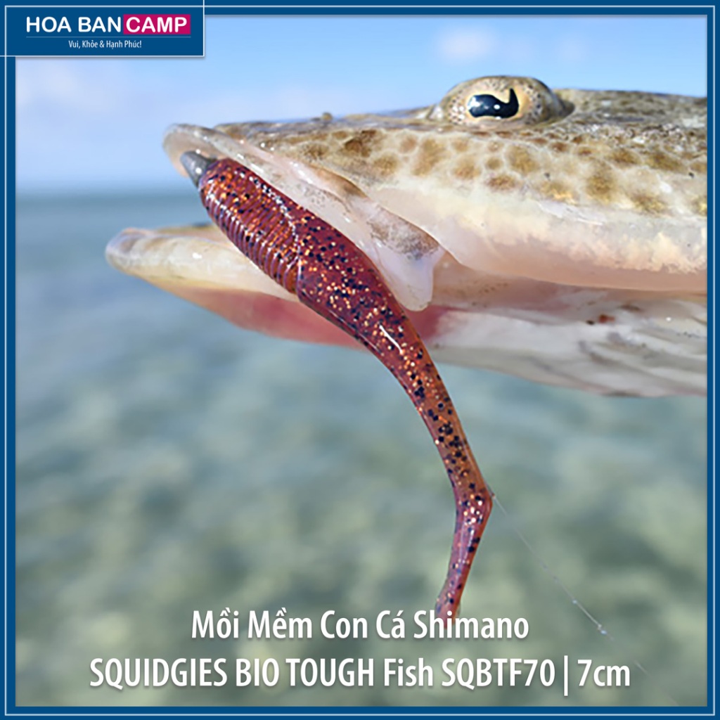 Mồi Mềm Con Cá Shimano Fish SQBTF70 | 7cm - 6 Con/Vỉ
