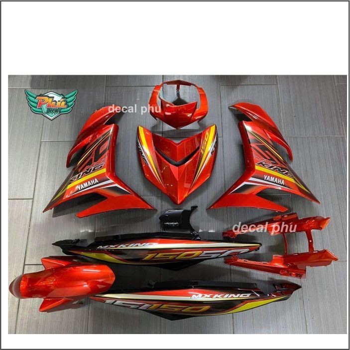 Tem Exciter 150 Mx king phối đỏ đen vàng (B)
