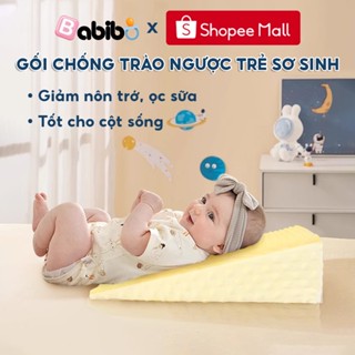 Gối chống trào ngược cho trẻ sơ sinh BABIBO giúp trẻ ngủ ngon tránh ọc sữa khi ngủ
